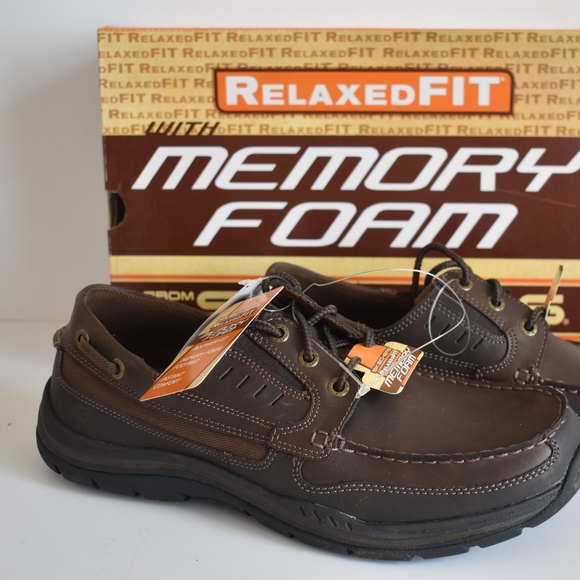 skechers boat shoes memory foam